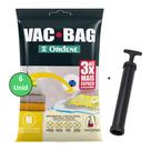 Kit 6 Saco A Vacuo Médio 45x65cm Vac Bag Mala+ Bomba Ordene