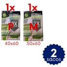 Kit 6 Sacos a Vácuo Vários Tamanhos Bomba Manual Organizador de Roupas e Viagem
