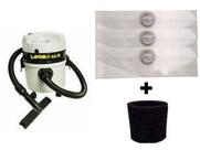 Kit 6 Sacos Aspirador Pó Lavor Wash AL11 AL12 + Filtro Motor