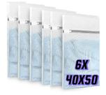 Kit 6 Sacos de Lavar 40x50 Roupas Delicadas Saquinhos Lingerie Lavanderia Lavagem