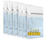 Kit 6 Sacos De Lavar Roupas Delicadas Saquinhos Lingerie Lavanderia Lavagem 30x40