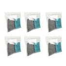 Kit 6 Sacos Envelopes Organizadores Zíper - Lençol Roupa Cor Branco