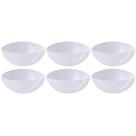 Kit 6 Saladeiras Triangulares Tigelas Plásticas 5L Brancas Essential Coza Pote Sobremesa Pipoca