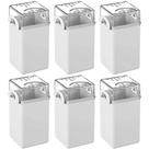Kit 6 Saleiros Pimenteiros de Mesa 70ml Branco Plástico Coza Restaurante Bar