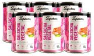 kit 6 Salsicha Vegetal Superbom Lata 300g kit 6 Salsicha Vegetal Superbom Lata 300g