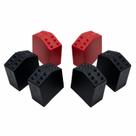 Kit 6 Sapatas de Borracha Anti-derrapantes para Escada 5x2cm Preto - NV191 Kit 6 Sapatas de Borracha Anti-derrapantes para Escada 5x2cm Preto - NV191