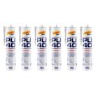 Kit 6 Selante de Poliuretano Branco Pu40 400G Mundial Prime