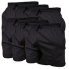 Kit 6 Short Preto de Elastano Dry fit Bermuda de Praia Piscina e Academia
