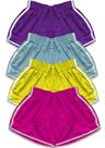 Kit 6 Shorts Feminino Tactel Praia Academia Verão 2 Bolsos