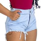 Kit 6 Shorts Jeans Luxo Feminino Cintura Alta Destroyed : ) - Fort moda