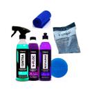 Kit 6 Sintra Fast + Restaurax + V-floc 500ml + Luva Microfibra + Espuma + Toalha Kit 6 Sintra Fast + Restaurax + V-floc 500ml + Luva Microfibra + Espuma + Toalha