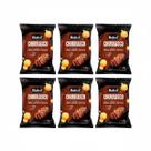 Kit 6 snacks assado churrasco sem glut e leite 35g belive