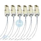 Kit 6 Soquetes G9 Para Lâmpada Halopin Com Ferro M10
