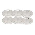 Kit 6 Sousplat em Inox Redondo Liso para Jantar Decoração Mesa Posta Elegante