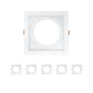 Kit 6 Spot De Embutir Recuado Direcionavel Ar111 Brco Opus