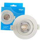 Kit 6 Spot Led Redondo Embutir 5W MR16 Branco Quente 3000K