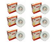 Kit 6 SPOTs Embutir Led Croica Teto 3w 3000k Direcionável KIAN Spot