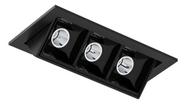 Kit 6 Spots Embutir Picco Triplo Orientável Interlight 4582
