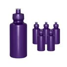 Kit 6 Squeezes 550Ml Lilás Plástico Premium