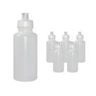 Kit 6 Squeezes 550Ml Natural Plástico Premium