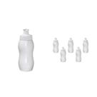 Kit 6 Squeezes Wave 250Ml Branco Plástico Premium