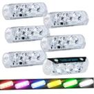 Kit 6 Strobos Flash Control Digital Beat c Microfone Interno Farol Submerso Ritmico Compatível c fita de LED