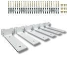 Kit 6 Suportes De Parede 15cm Mão Francesa Para Prateleira Estilo Invertido Moderno Kit 6 Suportes De Parede 15cm Mão Francesa Para Prateleira Estilo Invertido Moderno