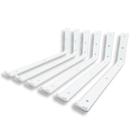 Kit 6 Suportes De Parede Para Prateleira 30cm Cantoneira Embutida Formato L