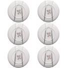 Kit 6 Suportes Mola Aramado Pendurar Pratos Até 30cm Parede