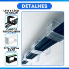 Kit 6 Suportes Organizador De Cabos Ganchos para Esconder Fios embaixo de Mesa