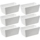 Kit 6 Suportes para Sachês Molhos 11x6,5x5,1cm Branco Organizador Uno Coza de Mesa