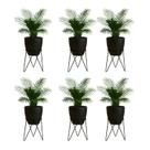 Kit 6 Suportes Tripé 40x28 para Vaso de Chão em Aço Carbono - NV511