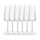 Kit 6 taças champagne cristal ecologico bohemia 210ml wolff