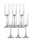 Kit 6 Taças Champanhe 160Ml Cristal Ecológico Kubitto - Bohemia