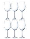 Kit 6 Taças de Cristal Arcoroc Vinho Chef Sommelier 350ml