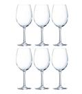 Kit 6 Taças de Cristal Arcoroc Vinho Chef Sommelier 470ml
