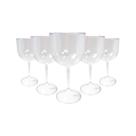 Kit 6 Taças de Gin Acrílico Cristal 450ml p/ Festas Eventos Casamentos Aniversários Confraternização