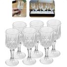 Kit 6 Taças de Licor Doses Vidro Diamante 60ml Presentes - Lyor