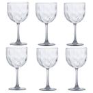 Kit 6 Taças Gin 570ml Acqua 20x10Cm Transparente