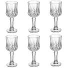 Kit 6 Taças para Licor Estilo Moderno 50ml para Bar Mesa Posta Cozinha Decoração Ideal para Servir Bebidas Festas Design Sofisticado Copo