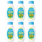 Kit 6 Talcos Infantis Bebê Feliz 200g - Pele Seca e Protegida Rosa ou Azul