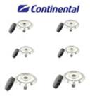 Kit 6 Tampas Boca Fogão+6 Queimador Continental Perfetto