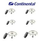 Kit 6 Tampas Boca Fogão+6 Queimador Continental Perfetto