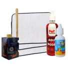 Kit 6 Tapetes Higiênicos Pet + Difusor de Ambiente S 250ml + Xixi Sim 20ml + Aqui Não Pode 500ml