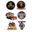 Kit 6 Tatuagem Temporaria Tema Bandas de Rock Mod 02