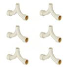 Kit 6 Tê Misturador Transição Aquatherm 22mm X 3/4'' Tigre