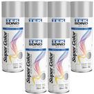 Kit 6 Tekspray Tinta Super Color Alta Temperatura Alumínio 350ml
