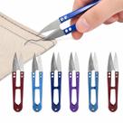 Kit 6 Tesourinhas de Arremate Metal 10,5cm Corte Linha Fio Costura Crochê Tricô Acabamento Kit 6 Tesourinhas de Arremate Metal 10,5cm Corte Linha Fio Costura Crochê Tricô Acabamento