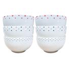 Kit 6 Tigela Bowl Cumbuca Sopa Sorvete 500ml - Porcelana