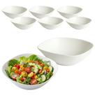 Kit 6 Tigela Bowl De Vidro Redonda Sobremesa Branco Opaline 1,4L